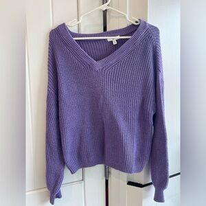 BP Lavender V-Neck Sweater